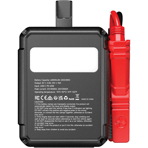 V4000 HD 12V/24V 4000A Jump Starter Nuna Depot Inc.