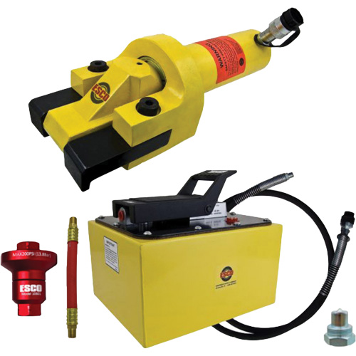 Ensemble de brise-talon pour pneus g&eacute;ants avec pompe hydraulique de 2 gallon Nuna Depot Inc.