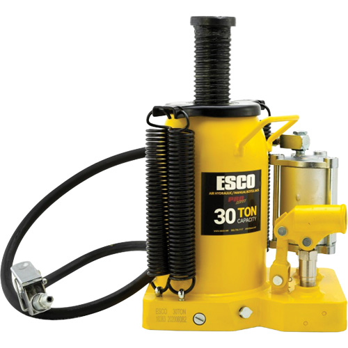 Cric-bouteille de s&eacute;rie Pro, 30 tonnes, Air comprim&eacute;/hydraulique, 20" Hauteur &eacute;lev&eacute;e Nuna Depot Inc.