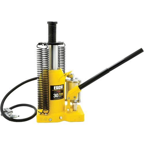 Cric-bouteille de s&eacute;rie Pro, 30 tonnes, Air comprim&eacute;/hydraulique, 20" Hauteur &eacute;lev&eacute;e Nuna Depot Inc.