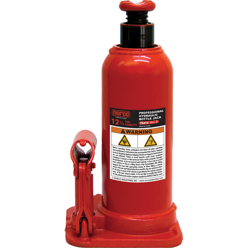 Bottle Jack with Gauge Hole, 12.5 Ton(s), 18-89/100" Raised Height Nuna Depot Inc.