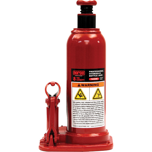 Professional Hydraulic Bottle Jack, 8 Ton(s), 18-3/4" Raised Height Nuna Depot Inc.