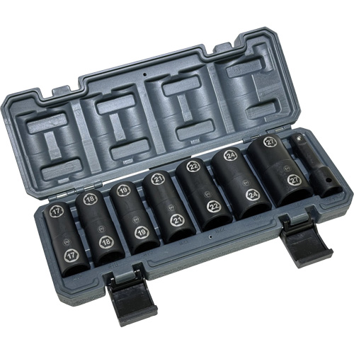 Double-Ended Hex & Twist Socket Set with Case, 8 Pieces, 1/2" Drive Size Nuna Depot Inc.
