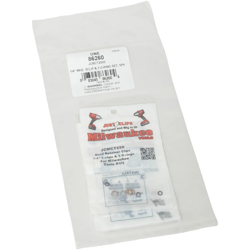 Jeu de clips et joints toriques de 1/4 po pour Milwaukee - en vrac Nuna Depot Inc.