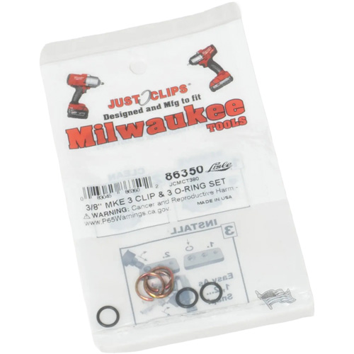 Jeu de clips et joints toriques de 3/8 po pour Milwaukee Nuna Depot Inc.