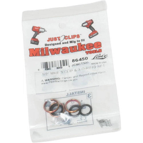 1/2" Clips & O-Rings Set for Milwaukee Nuna Depot Inc.