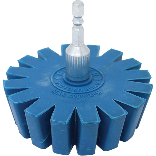Conical Gear Eraser Wheel with Quick-Connect Arbor Adapter Nuna Depot Inc.