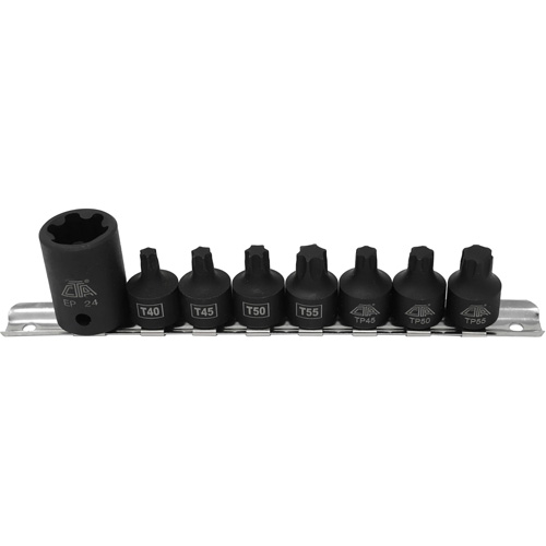 Pickup Truck Bed Bolt Socket/Bit Set, 8 Pieces, 1/2"/3/8" Drive Size Nuna Depot Inc.