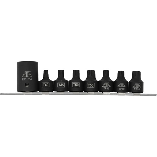Pickup Truck Bed Bolt Socket/Bit Set, 8 Pieces, 1/2"/3/8" Drive Size Nuna Depot Inc.