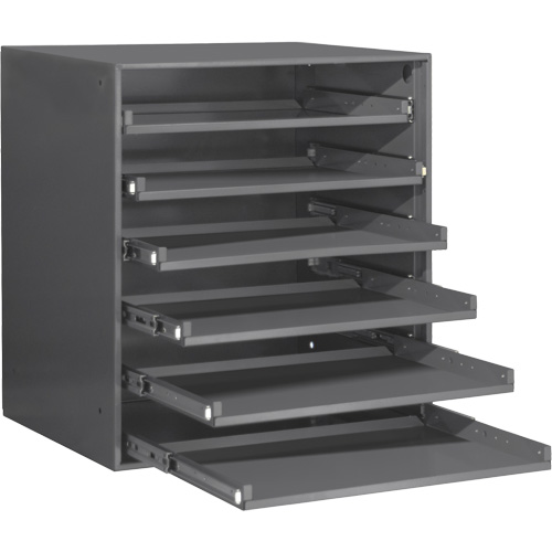 Armoire de rangement &agrave; cloisons, Acier, 6 compartiments, 20-5/16" la x 15-15/16" p, 21-7/8" h, Gris Nuna Depot Inc.