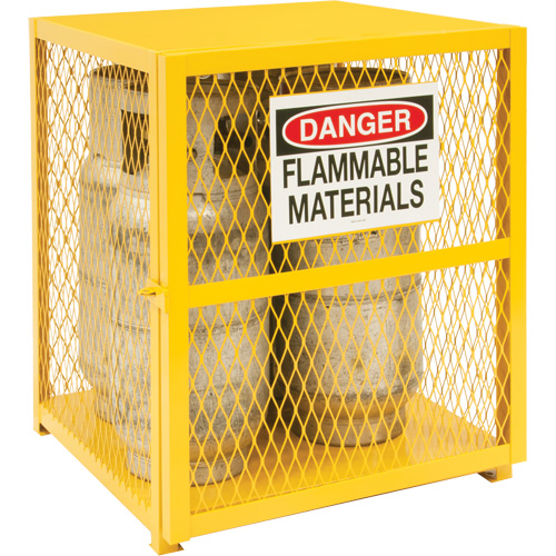 Armoire de rangement pour bouteilles &agrave; gaz, nbre de bouteilles: 4, 30" , 30" , 35" , Jaune Nuna Depot Inc.