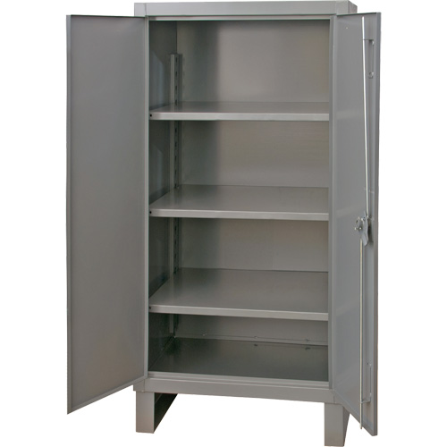 Armoire tr&egrave;s robuste, Acier, 3 Tablettes, 66" h x 36" la x 24" P, Gris Nuna Depot Inc.