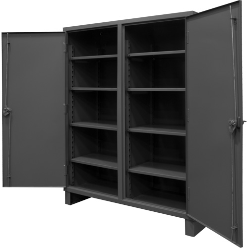 Armoire tr&egrave;s robuste, Acier, 8 Tablettes, 78" h x 72" la x 24" P, Gris Nuna Depot Inc.