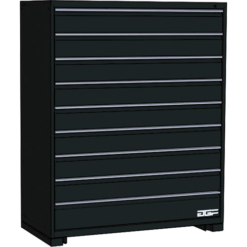 Armoire &agrave; tiroirs modulaire, 9 tiroirs, 36" la x 28" p x 60" h, Noir Nuna Depot Inc.