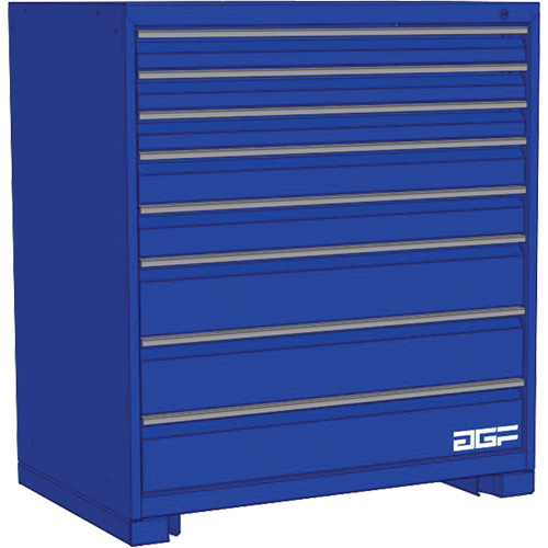 Armoire &agrave; tiroirs modulaire, 8 tiroirs, 30" la x 28" p x 40" h, Bleu Nuna Depot Inc.