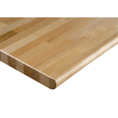 Hardwood Workbench Top, 48" W x 24" D, Bullnose Edge, 1-1/4" Thick Nuna Depot Inc.