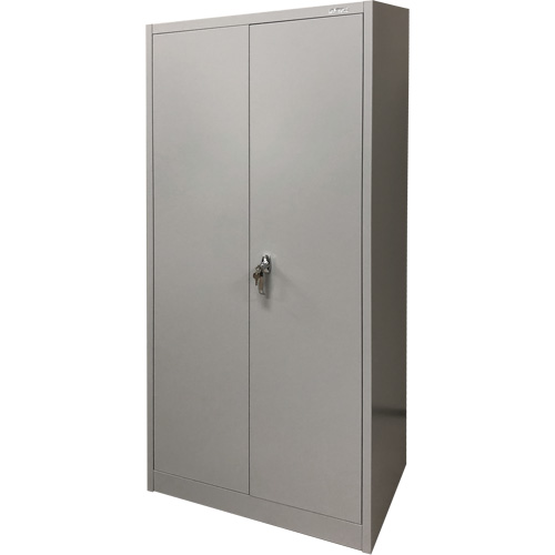 Storage Cabinet, Steel, 4 Shelves, 66" H x 30" W x 15" D, Grey Nuna Depot Inc.