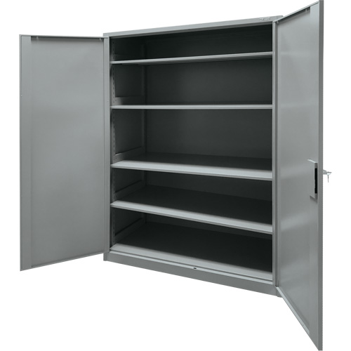 Armoire de rangement, Acier, 4 Tablettes, 78" h x 48" la x 24" P, Gris Nuna Depot Inc.