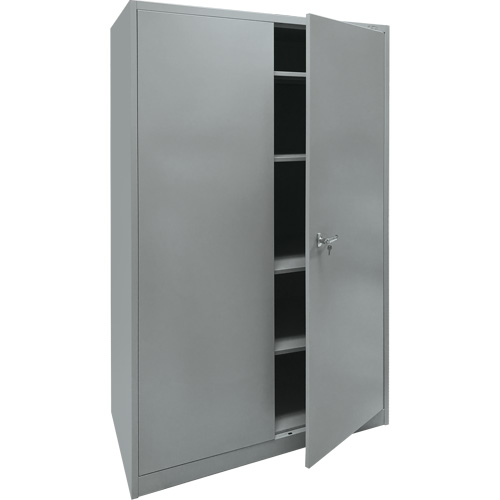 Armoire de rangement, Acier, 4 Tablettes, 78" h x 48" la x 24" P, Gris Nuna Depot Inc.
