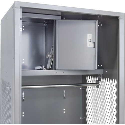 Gear Locker, Steel, 24" W x 24" D x 72" H, Grey Nuna Depot Inc.