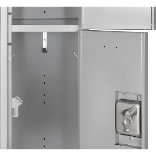 Lockers, 3 -tier, 12" x 18" x 86", Steel, Grey, Knocked Down Nuna Depot Inc.