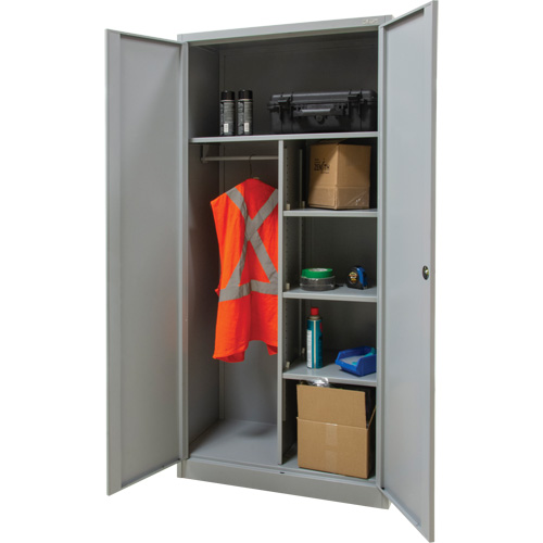 Armoire de rangement combin&eacute;e, 36" la x 18" p x 72" h, Gris Nuna Depot Inc.