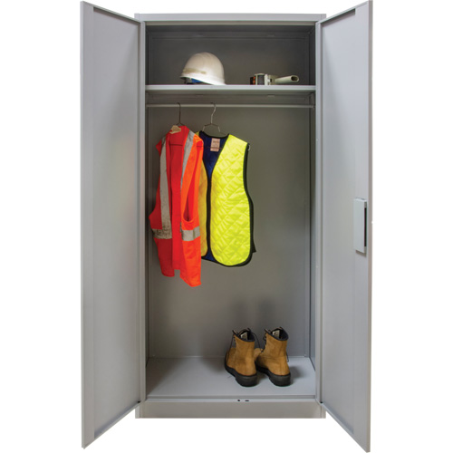 Armoire garde-robe, Acier, 36" la x 18" p x 72" h, Gris Nuna Depot Inc.