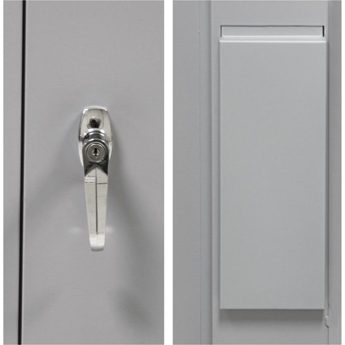Armoire garde-robe, Acier, 36" la x 18" p x 72" h, Gris Nuna Depot Inc.