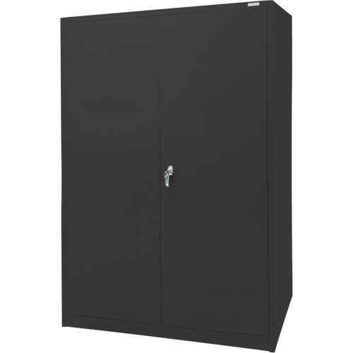 Storage Cabinet, Steel, 4 Shelves, 78" H x 48" W x 24" D, Black Nuna Depot Inc.