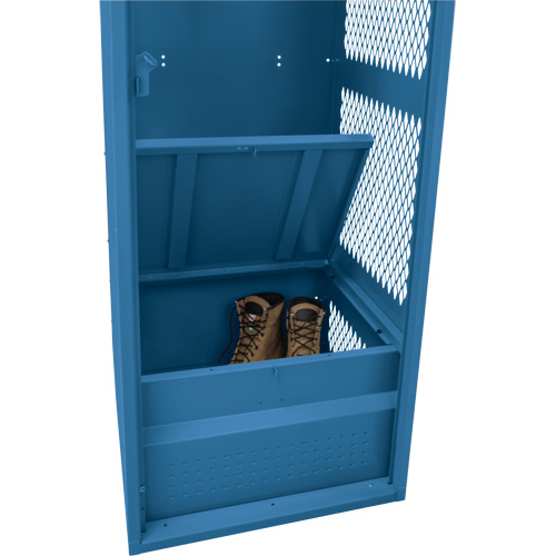 Gear Locker, Steel, 24" W x 18" D x 72" H, Dark Blue Nuna Depot Inc.
