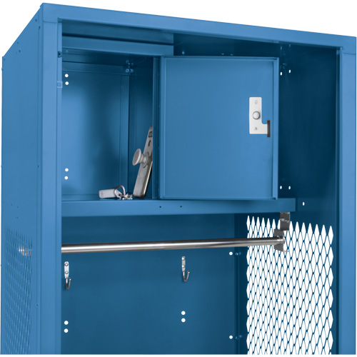 Gear Locker, Steel, 24" W x 18" D x 72" H, Dark Blue Nuna Depot Inc.