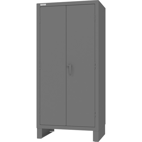 Armoire avec barre de suspension et portes encastr&eacute;es standards , Acier, 78" h x 36" la x 24" P, Gris Nuna Depot Inc.