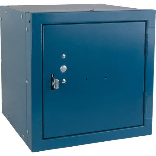 Stackable Cube Locker, 12" x 12" x 12", Steel, Blue, Knocked Down Nuna Depot Inc.