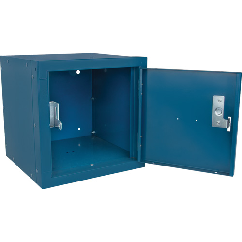 Stackable Cube Locker, 12" x 12" x 12", Steel, Blue, Knocked Down Nuna Depot Inc.