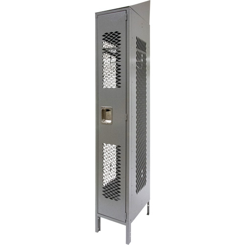 Casiers ventil&eacute;s, 12" x 18" x 88", Acier, Gris, D&eacute;mont&eacute;, Perfor&eacute; Nuna Depot Inc.