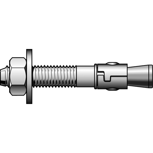 Wedge Anchor, Zinc Plated, 3/8" x 2-3/4" Nuna Depot Inc.