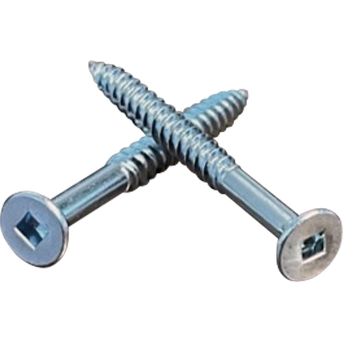 Flat SOC Wood Screws, #10 x 2" L, Zinc Plated Nuna Depot Inc.