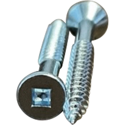 Flat SOC Wood Screws, #10 x 2" L, Zinc Plated Nuna Depot Inc.