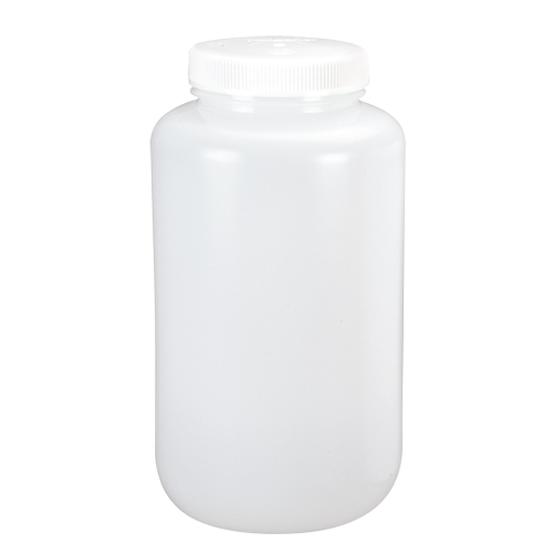 Wide-Mouth Bottles, Round, 1/2 gal., Plastic Nuna Depot Inc.