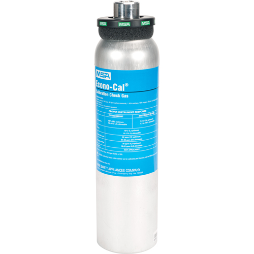 Gaz d'essai d'&eacute;talonnage, 4 M&eacute;lange de gaz, CH4/CO/H2S/O2, 34 litres Nuna Depot Inc.
