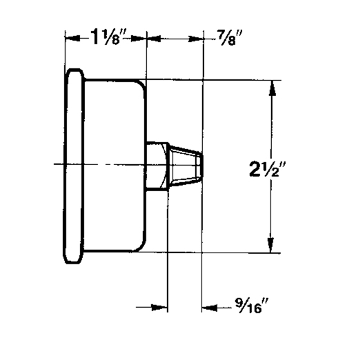 Pressure Gauges, 2-1/2" , 30" Hg-0" Vac., Bottom Mount, Liquid Filled Analogue Nuna Depot Inc.