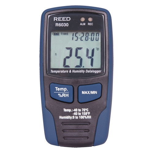 Temp/RH Data Loggers, 40°C to 70°C (-40°F to 158°F) Nuna Depot Inc.