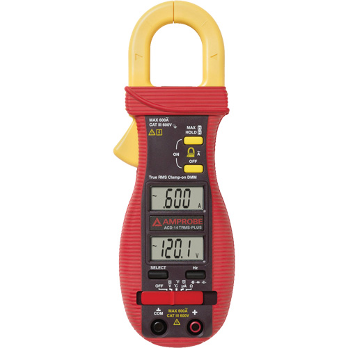 ACD-14-PLUS Clamp-On Multimeter with Dual Display, AC/DC Voltage, AC Current Nuna Depot Inc.