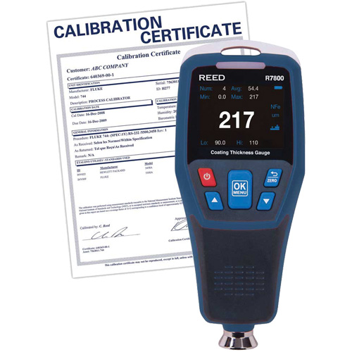 Coating Thickness Gauge with Calibration Certificate Nuna Depot Inc.
