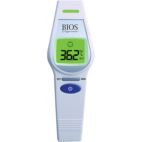 Non-Contact Forehead Thermometer, 0°C - 100.0°C (32.0°F - 212.0°F), Fixed Emmissivity Nuna Depot Inc.