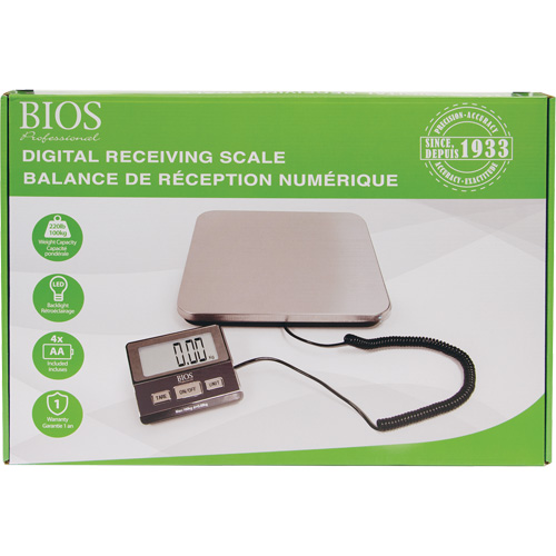 Balance de r&eacute;ception num&eacute;rique, Capacit&eacute; 220 lb, Graduations 1 lb Nuna Depot Inc.