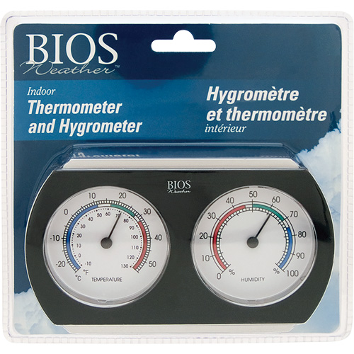 Indoor Thermometer/Hygrometer, 10°- 130° F ( -25° - 55° C ) Nuna Depot Inc.