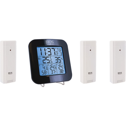 Wireless Weather Station with 3 Sensors, Non-Contact, Digital, 40-158°F (-40-70°C) Nuna Depot Inc.