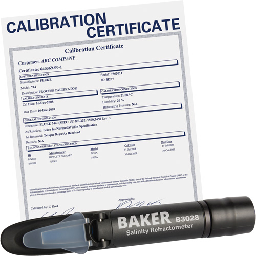 Refractometer with ISO Certificate, Analogue (Sight Glass), Salinity Nuna Depot Inc.