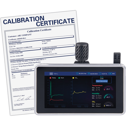 Analyseur de la qualit&eacute; de l'air avec support mural/de bureau et certificat de calibration Nuna Depot Inc.